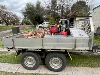 Dual Tandem Flat-Top Trailer