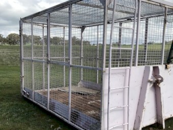 Cage hook bin. 