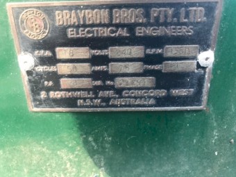Lister HR3 diesel 3 cylinder air-cooled single phase 18 Kva generator