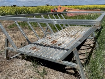 Large Square bale cradle hay feeder