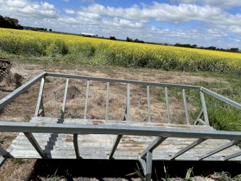 Large Square bale cradle hay feeder