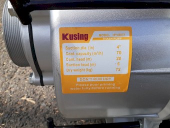 4” Trash Water Pump Electric start / Large Fuel Tank 7KW