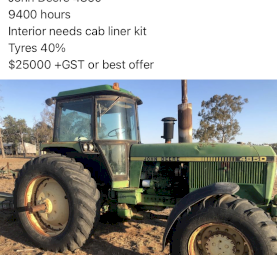 1991 John Deere 4960 Tractor
