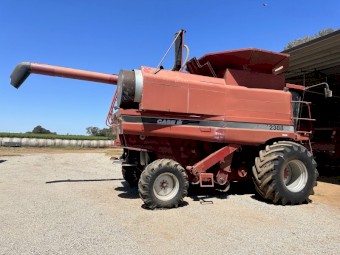 CASE 2388 & 30 ft 1010 font with trailer