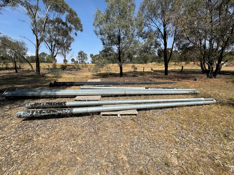 Steel lamp poles