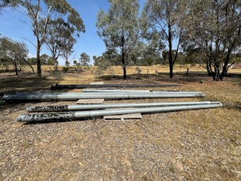 Steel lamp poles