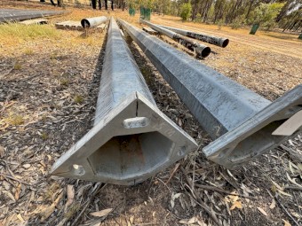Steel lamp poles
