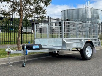 2023 7x5 Single Axle Galvanised Trailer with Ramp 750kg ATM