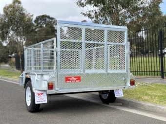 2023 7x5 Single Axle Galvanised Trailer with Ramp 750kg ATM
