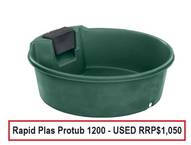 Rapid Plas Pro Tub 1200L 1930D x 670H Excellent Used-for-swimming Condition - pickup Tamworth RRP $1,050