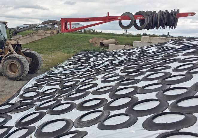 Heavy Silage Covers Tyre Sidewalls