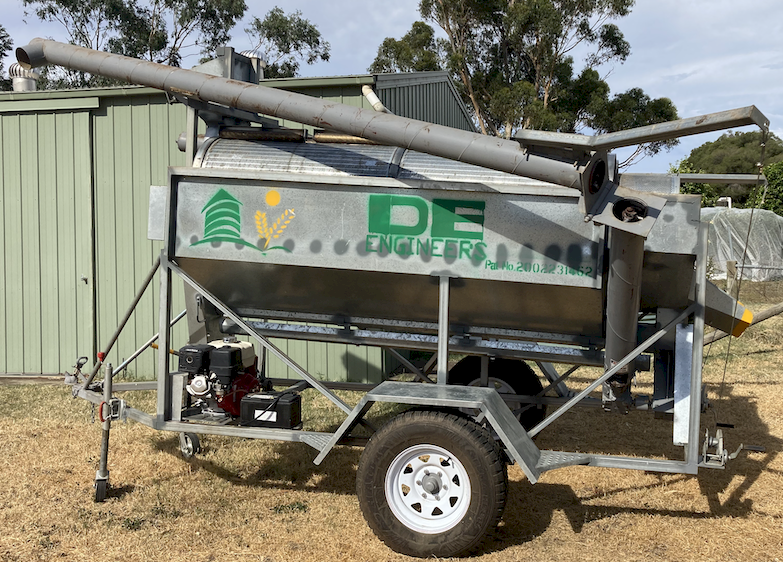 Seed Cleaner, DE Engineers 2 barrell cleaner
