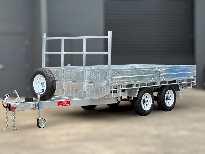 12x7 Flat Top Trailer with Ramps  Hot Dip Galvanised 3500kg ATM