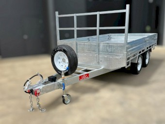 12x7 Flat Top Trailer with Ramps  Hot Dip Galvanised 3500kg ATM
