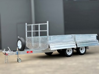 12x7 Flat Top Trailer with Ramps  Hot Dip Galvanised 3500kg ATM