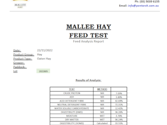 Oaten Hay 