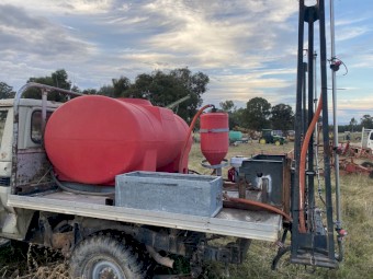 Silvan Ute mounted Boomspray 