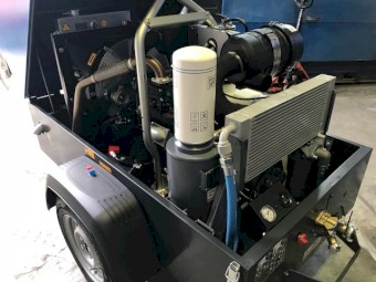 185 cfm by New Atlas Copco, powered by the reliable Kubota 1505v- T 4 cylinder  diesel turbo engine, portable Air Compressor