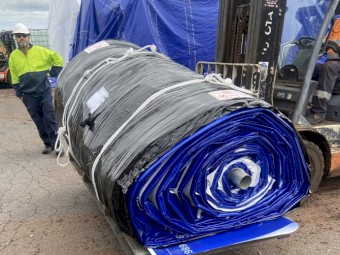TARPS: GRAIN BUNKER / ALMOND BUNKER TARPS  19M X 60M BRAND NEW