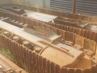 Excavator track frames- doosan 300cl sold as a pair/set