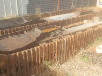 Excavator track frames- doosan 300cl sold as a pair/set