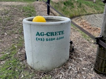 Round 2ft Diameter Water Trough for Cattle & Horses. 100Lt capacity.  4 will fit on 1 pallet.