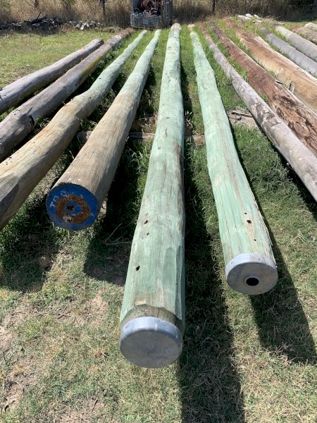 Hardwood poles post telegraph poles 