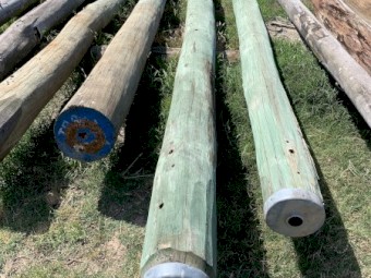 Hardwood poles post telegraph poles 