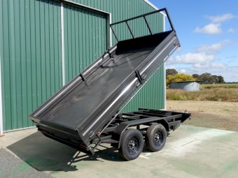 12 x 7 ft, Flat top Tipper, Drop sides, 3500 kgs,  Heavy duty Trailer
