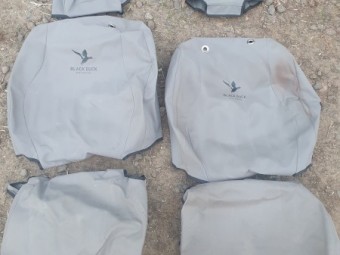 Black Duck seat covers - 2008 Nissan Patrol GU ST