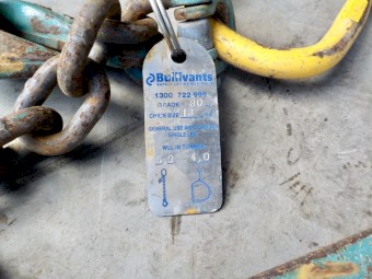 BULLIVANTS 5 TONNE SAFETY LIFTING CHAINS & HOOKS