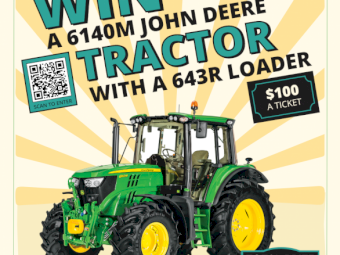 *WIN* A JOHN DEERE 6140M TRACTOR WITH A 643R SELF LEVELLING LOADER