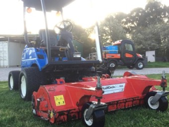 2012 New Holland G6030 and Trimax Flail Deck Mulcher