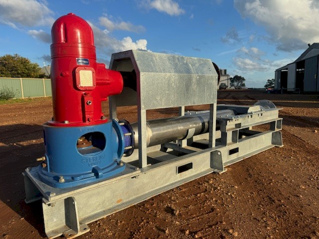 200mm stainless steel Line shaft Bore pumping system. 