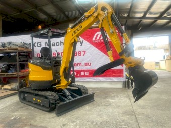 MXG Excavator SE27U（2700KG） Yanmar 3TNV80F Diesel Engine, zero-tail swing and boom swing functions,mini excavator