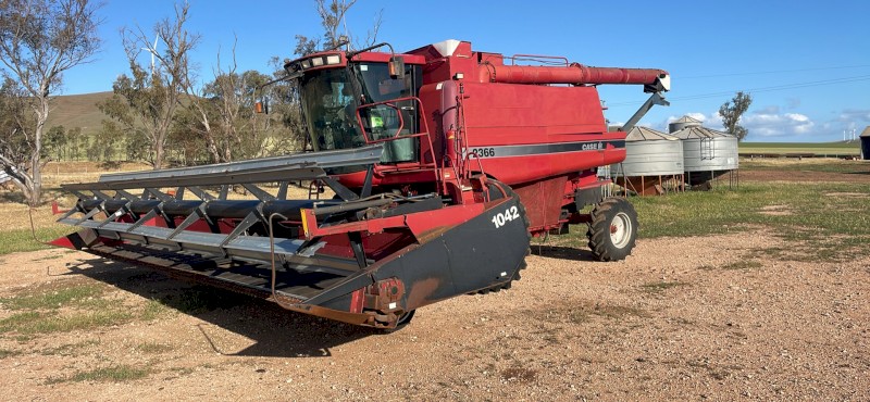 Case 2366 and 1042 30ft Draper “Little Red”