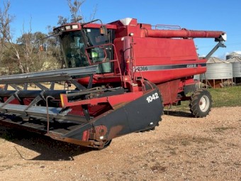 Case 2366 and 1042 30ft Draper “Little Red”