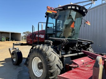 2011 Macdon 205 Windrower with R85 Mower Conditioner and D60 35ft windrowing front