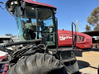 2011 Macdon 205 Windrower with R85 Mower Conditioner and D60 35ft windrowing front