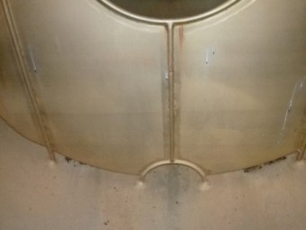 Stainless steel jacketed tank