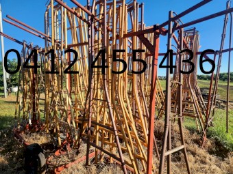 Orchards Ladders and Trailers for Tree Pruning, Picking