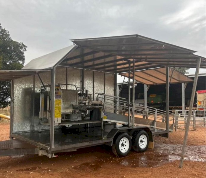 Peak Hill handler on riv steel trailer 
