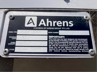 2019 Ahrens FBSC 350 Field Bin