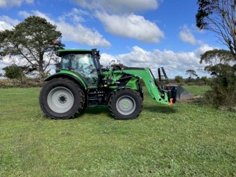 2021 Deutz 6140 TTV Tractor with Front Linkage & PTO & Front-End Loader