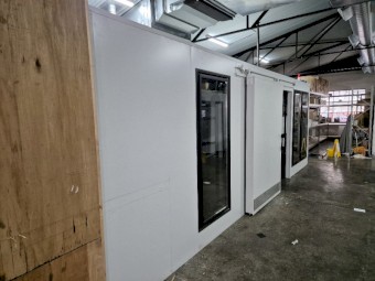 Cool Room 7.2m x 4.8m x 2.4m 75mm thick panel. Packed up and ready for delivery