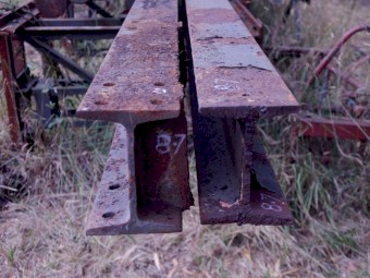 RSJ taped web structural beams 6" X 8"