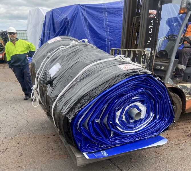 Grain Bunker Tarp: 30m x 20m  Brand New