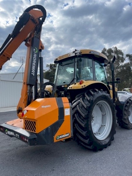 CAT challenger w/ flail mower