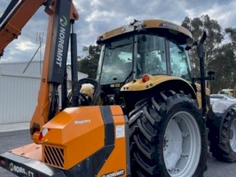 CAT challenger w/ flail mower