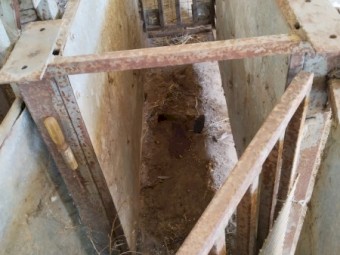 Custom made scale chute with Rudd weigh scales 